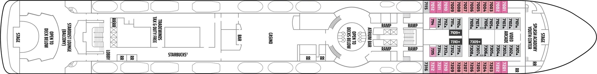 International Deck 7 plan
